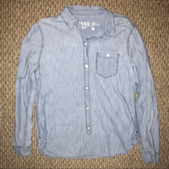 GAP Chambray Top - Picture 1 of 3
